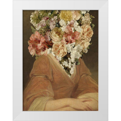 Portrait in Bloom II White Modern Wood Framed Art Print by Warren, Annie