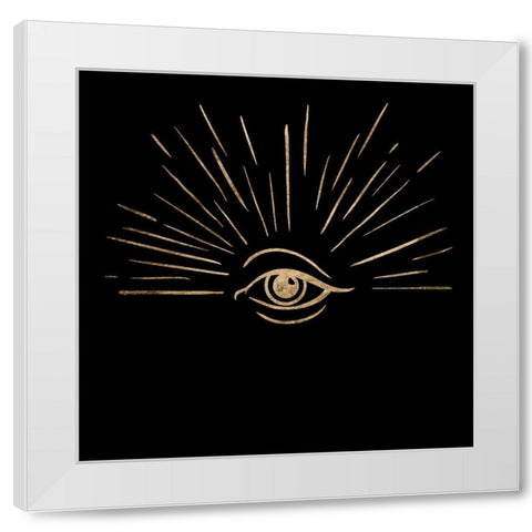 Third Eye II White Modern Wood Framed Art Print by Green, Jacob