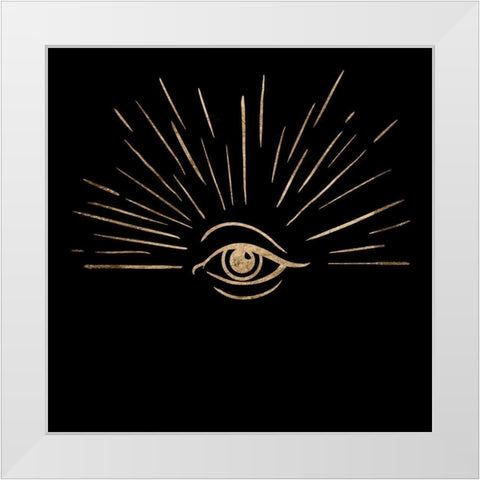 Third Eye II White Modern Wood Framed Art Print by Green, Jacob