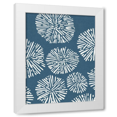 Shibori Pattern II White Modern Wood Framed Art Print by Green, Jacob