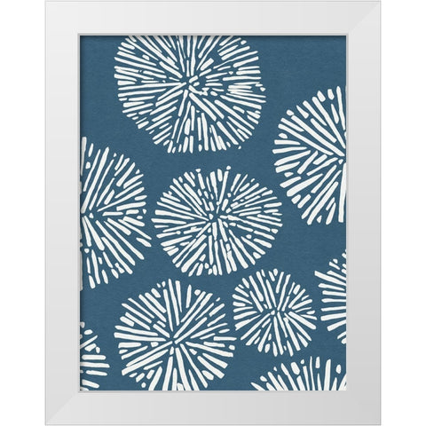 Shibori Pattern II White Modern Wood Framed Art Print by Green, Jacob