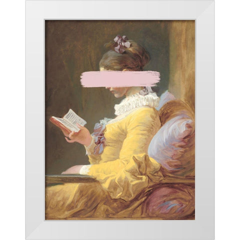 Fragonard Femme II White Modern Wood Framed Art Print by Green, Jacob