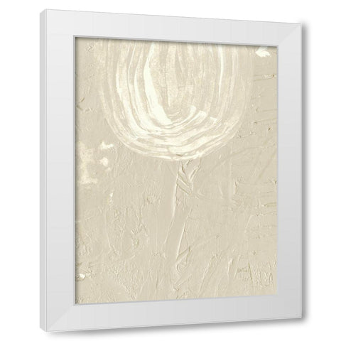 Sandy Arcs IV White Modern Wood Framed Art Print by Wang, Melissa