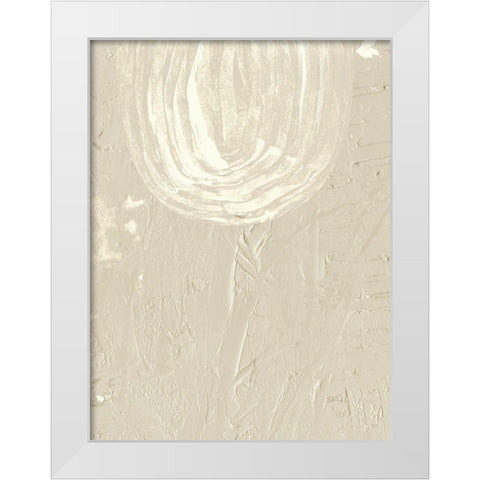 Sandy Arcs IV White Modern Wood Framed Art Print by Wang, Melissa