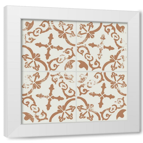 Ceramic Tile II White Modern Wood Framed Art Print by Wang, Melissa