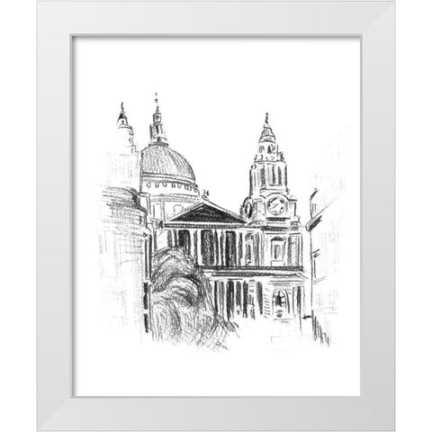 Day Street II White Modern Wood Framed Art Print by Wang, Melissa