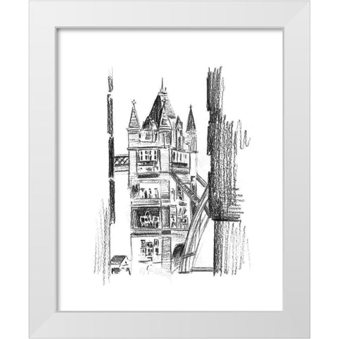 Day Street IV White Modern Wood Framed Art Print by Wang, Melissa