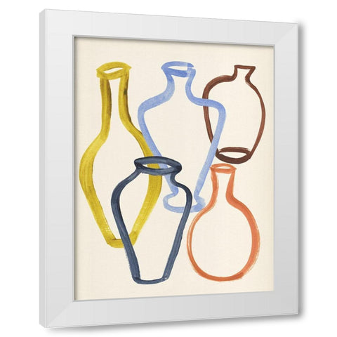 Le Vase I White Modern Wood Framed Art Print by Warren, Annie