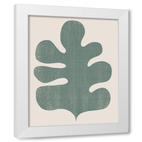 Palm Morph II White Modern Wood Framed Art Print by Vess, June Erica