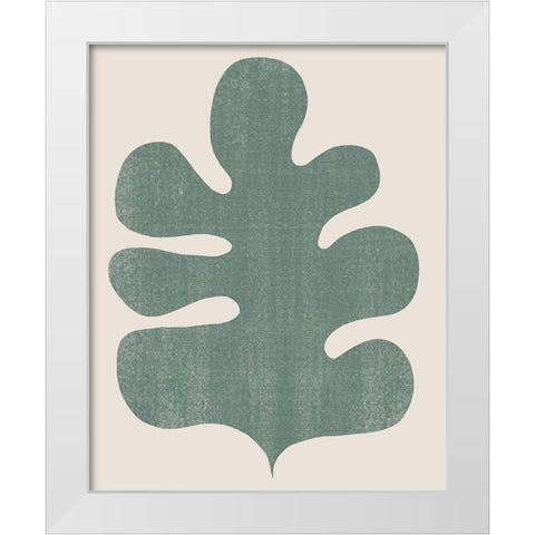 Palm Morph II White Modern Wood Framed Art Print by Vess, June Erica