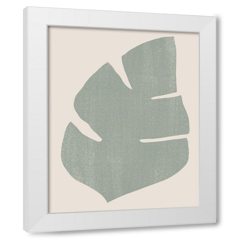Palm Morph IV White Modern Wood Framed Art Print by Vess, June Erica