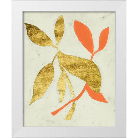 Gilt Tropic I White Modern Wood Framed Art Print by Zarris, Chariklia