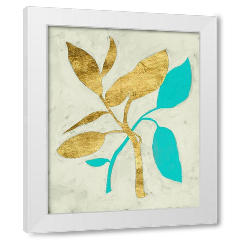 Gilt Tropic III White Modern Wood Framed Art Print by Zarris, Chariklia