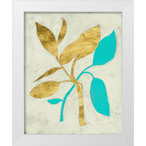 Gilt Tropic III White Modern Wood Framed Art Print by Zarris, Chariklia