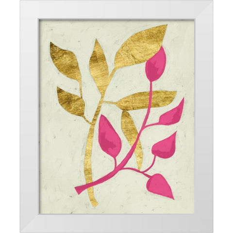 Gilt Tropic IV White Modern Wood Framed Art Print by Zarris, Chariklia