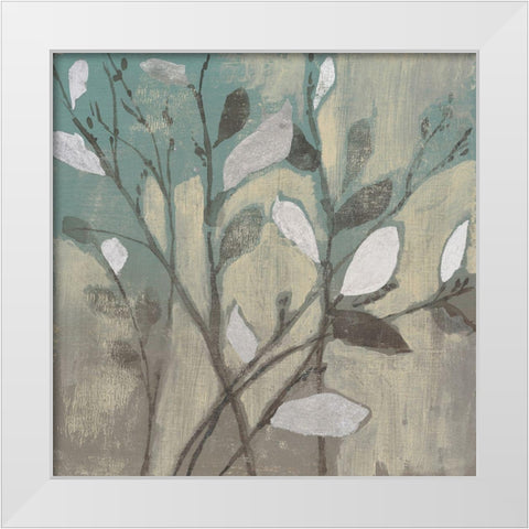 Silver And Spa I White Modern Wood Framed Art Print by Goldberger, Jennifer