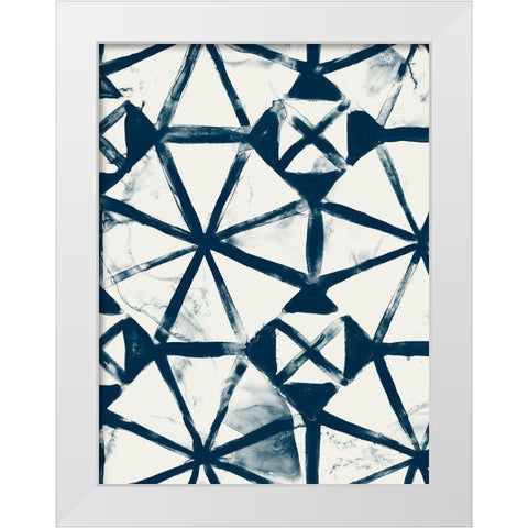 Monochrome Signals VIII White Modern Wood Framed Art Print by Vess, June Erica