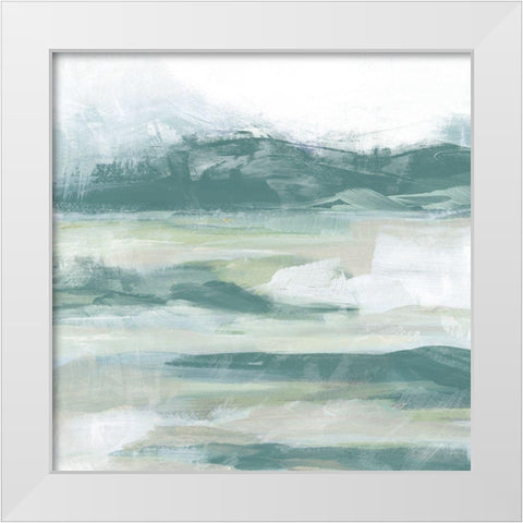 Emerald Valley Swath IV White Modern Wood Framed Art Print by Vess, June Erica