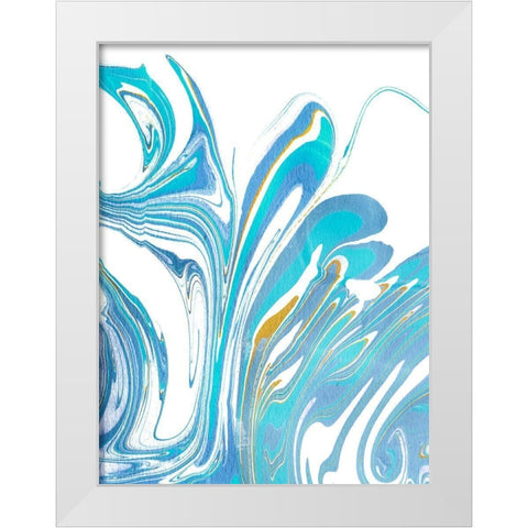 Galaxie I White Modern Wood Framed Art Print by Longley, Alicia