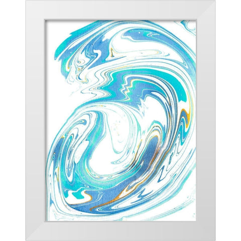 Galaxie II White Modern Wood Framed Art Print by Longley, Alicia