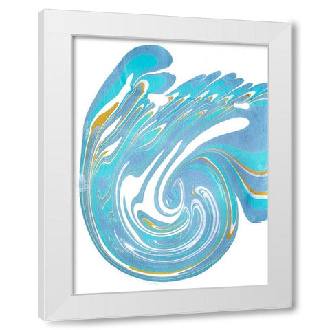 Galaxie III White Modern Wood Framed Art Print by Longley, Alicia