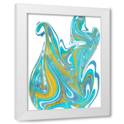 Galaxie IV White Modern Wood Framed Art Print by Longley, Alicia