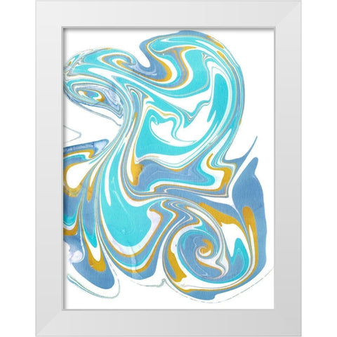 Galaxie VI White Modern Wood Framed Art Print by Longley, Alicia