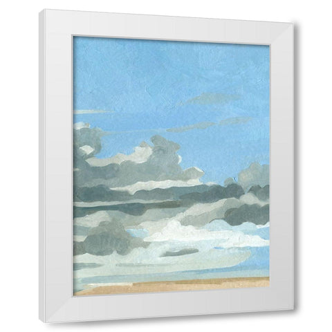 Oceanic Clouds II White Modern Wood Framed Art Print by Caroline, Emma