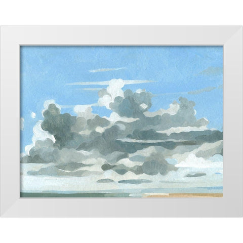 Oceanic Clouds III White Modern Wood Framed Art Print by Caroline, Emma