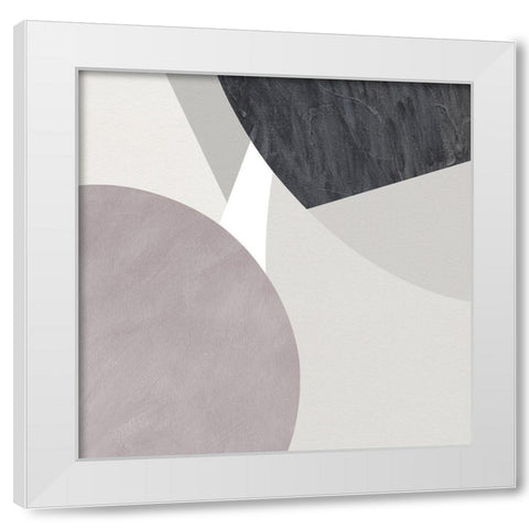 Curves and Straights II White Modern Wood Framed Art Print by Green, Jacob
