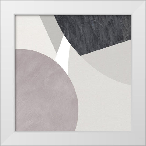 Curves and Straights II White Modern Wood Framed Art Print by Green, Jacob