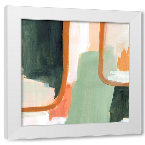 Patina Arc II White Modern Wood Framed Art Print by Warren, Annie