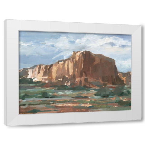 Western Rock Formation I White Modern Wood Framed Art Print by Harper, Ethan