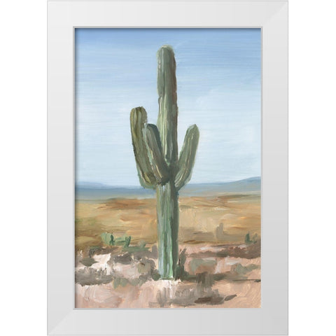 Saguaro Cactus Study I White Modern Wood Framed Art Print by Harper, Ethan