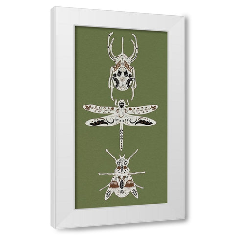 Flying Garden I White Modern Wood Framed Art Print by Wang, Melissa