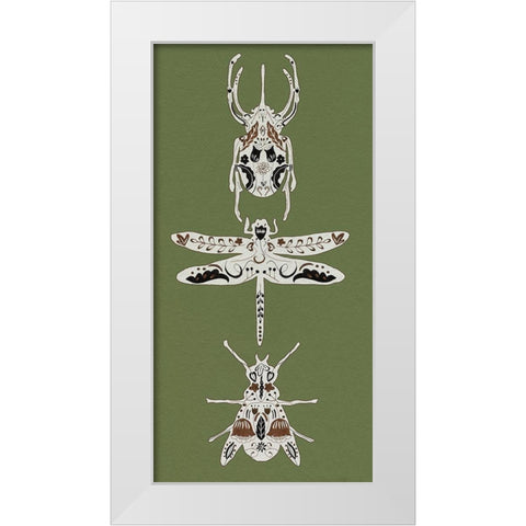 Flying Garden I White Modern Wood Framed Art Print by Wang, Melissa