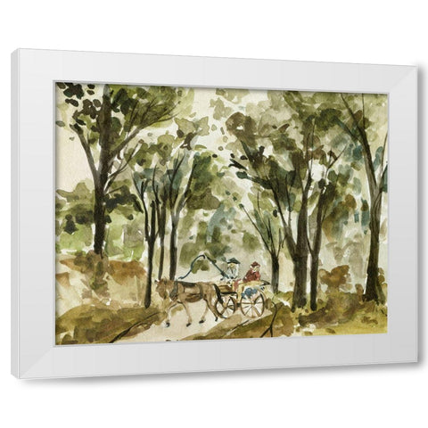 Late Autumn I White Modern Wood Framed Art Print by Wang, Melissa