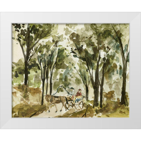 Late Autumn I White Modern Wood Framed Art Print by Wang, Melissa