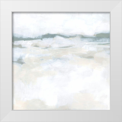 Winter Steppes I White Modern Wood Framed Art Print by Vess, June Erica