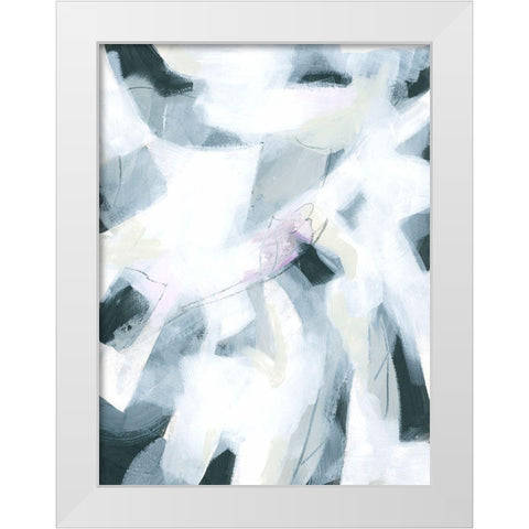 Marble Strike II White Modern Wood Framed Art Print by Vess, June Erica