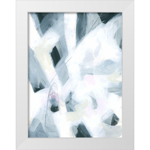 Marble Strike III White Modern Wood Framed Art Print by Vess, June Erica