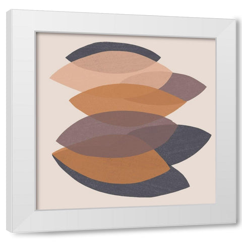 Paper Stack IV White Modern Wood Framed Art Print by Vess, June Erica