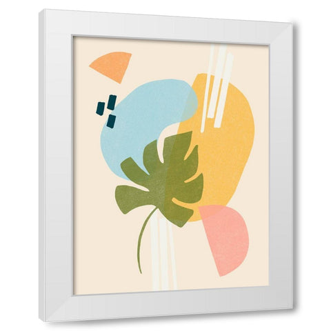 Memphis Symphony II White Modern Wood Framed Art Print by Vess, June Erica