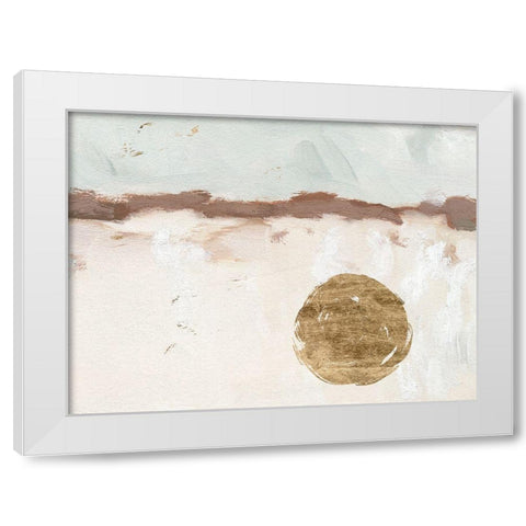 Winter Medallion III White Modern Wood Framed Art Print by Green, Jacob