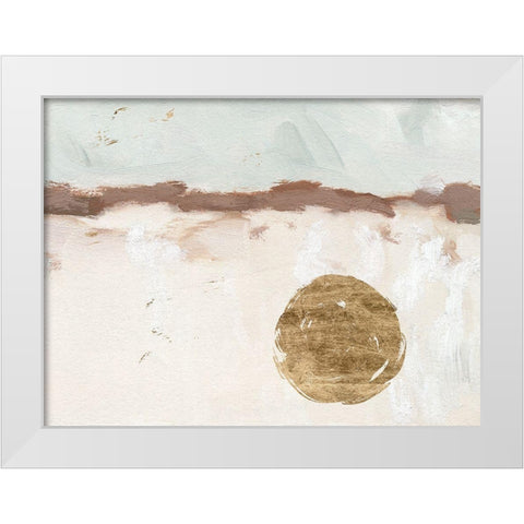Winter Medallion III White Modern Wood Framed Art Print by Green, Jacob