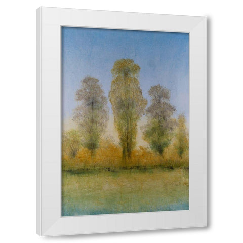 Gilded Trees I White Modern Wood Framed Art Print by OToole, Tim