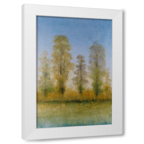 Gilded Trees II White Modern Wood Framed Art Print by OToole, Tim