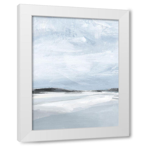 Cirrus Cloud Beach I White Modern Wood Framed Art Print by Warren, Annie