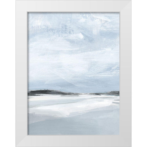 Cirrus Cloud Beach I White Modern Wood Framed Art Print by Warren, Annie