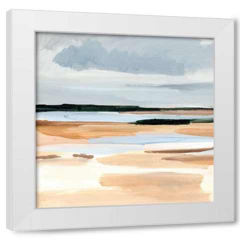 Flaxen Coast II White Modern Wood Framed Art Print by Warren, Annie